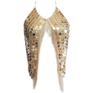 Women Silver Sexy Body Chain Sequins Bra Chains Bikini Tassel Waist Chain